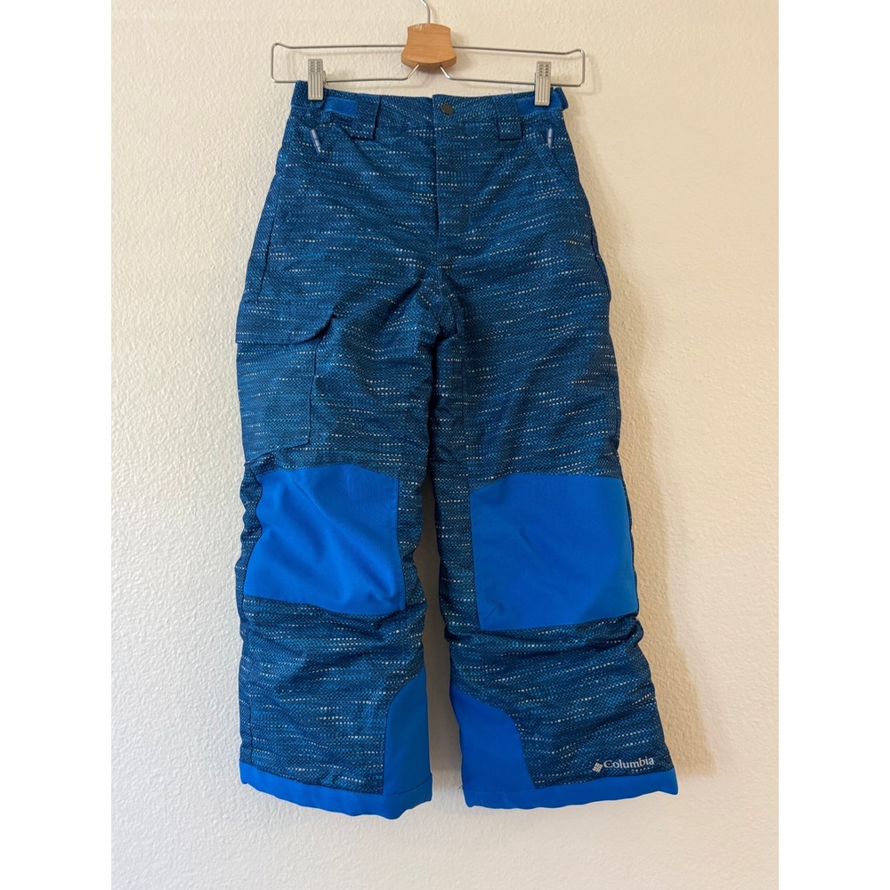 Columbia Bugaboo II Snow Pants Omni-Heat Waterproof Insulated Size S 8 Blue Exc